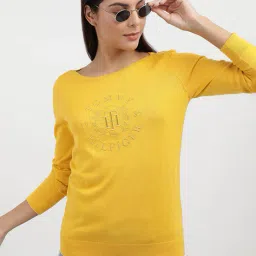 tommy hilfiger Women Round Neck Regular Fit Sweatshirt image 1