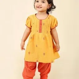 fabindia Ikat Print Flared Kurta Set-picture-42