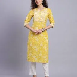 largish Floral Print Straight Kurta-picture-44