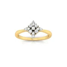 avsar Pranjal Yellow Gold Diamond-Studded Ring-picture-16