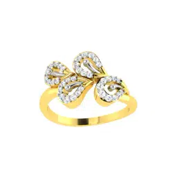avsar Yellow Gold Diamond-Studded Ring image 1