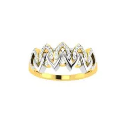 avsar Yellow Gold Diamond-Studded Ring-picture-26