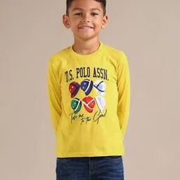 u.s. polo assn. Boys Brand Print Regular Fit Crew-Neck T-Shirt-picture-43
