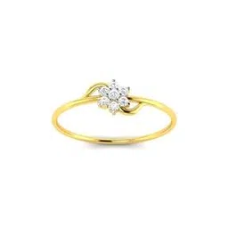 avsar Yellow Gold Swarovski Stone-Studded Janavi Ring-picture-29