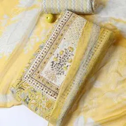 mbz.in by meena bazaar Women Embroidered Unstitched Dress Material-picture-44
