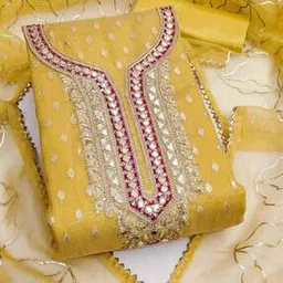 svaraa Women Embellished Unstitched Dress Material-picture-33