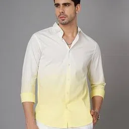 british club Men Ombre-Dyed Slim Fit Shirt-picture-14