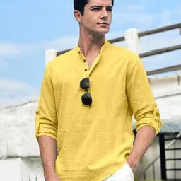 fifth u Men Regular Fit Short Kurta with Full Sleeves-picture-32