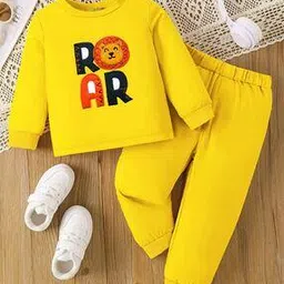 trampoline Girls Patch-Work Fleece Sweatshirt & Pyjama Set-picture-19