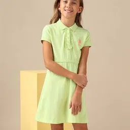 Girls Short Sleeve  A-line Dress-image-28
