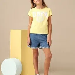 u.s. polo assn. Girls Graphic Round Neck T-shirt-picture-52