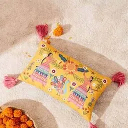 chumbak Embroidered Recatngular Cushion Cover-picture-53