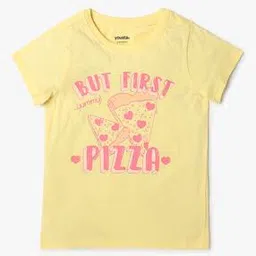 yousta Girls Core Typographic Print Relaxed Fit Round-Neck T-Shirt-picture-17