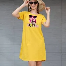 buythattrendz Women Graphic Print Cotton Nightshirt-picture-16