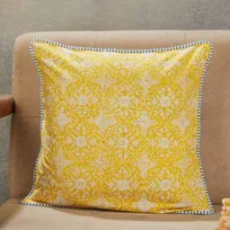 fabindia Cotton Printed Cushion Cover 15" x15"-picture-12