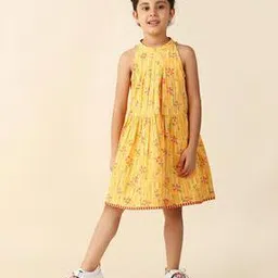 fabindia Floral Print Fit & Flare Dress-picture-44