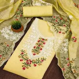 svaraa Women Embroidered Unstitched Dress Material-picture-48