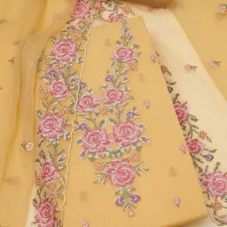 soch Women Embroidered 3-Piece Unstitched Dress Material image 1