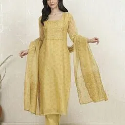 biba Women Embroidery Unstitched Dress Material-picture-33