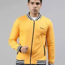 urbano fashion Zip-Front Jacket with Contrast Tipping-picture-53