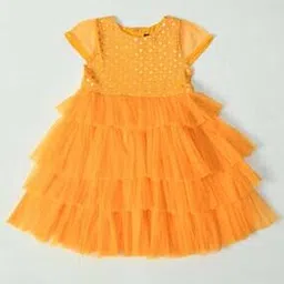 bella moda  Girls Cotton Fit and Flare Dress-picture-31