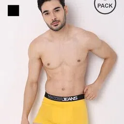 underjeans Pack of 2 Typographic Print Trunks with Elasticated Waistband-picture-12