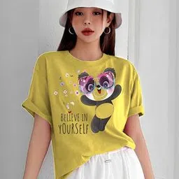 parona Women Graphic Regular Fit T-Shirt with Round Neck-picture-43