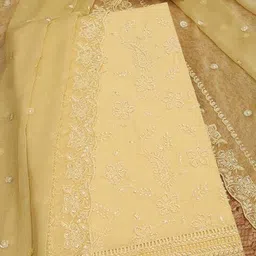 soch Women Embroidered 3-Piece Unstitched Dress Material image 1