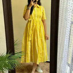 raiyani fashion Women Printed Gown Dress with Short Sleeves image 1