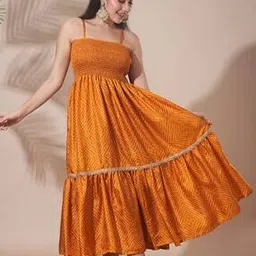 Women Printed Fit & Flare Dress-image-80