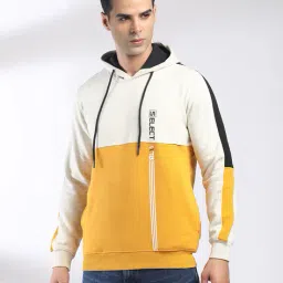 john players select Men Colourblock Regular Fit Hoodie image 1