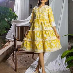 nyrika Floral Print Fit & Flare Dress-picture-34