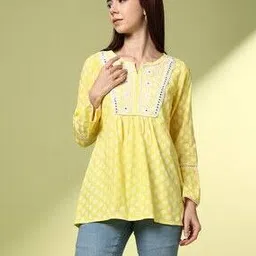 acai Women Floral Print Relaxed Fit Top-picture-50