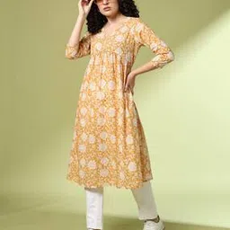 acai Women Floral Print A-Line Kurta-picture-52