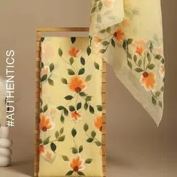 indie picks Handpainted Kota Doria Unstitched Dress Material-picture-26