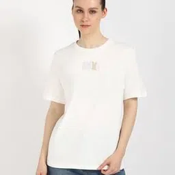 tommy hilfiger Women Versity Brand Print Relaxed Fit Crew-Neck T-Shirt-picture-25