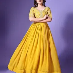 wedani WomenEmbroidery Gown Dress-picture-16