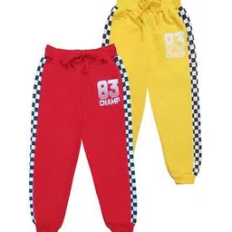 clothe funn Pack of 2 Boy Fitted Jogger Track Pants-picture-18