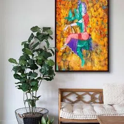999store Ardhanarishvara Wall Painting Frame 24'' x 16''-picture-26