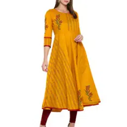 croesus Women Floral Print Anarkali Kurta-picture-30