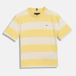 tommy hilfiger Boys Striped Regular Fit Round-Neck T-Shirt image 1