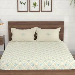 portico Morning Glory Cotton Fitted Bedsheet-picture-35