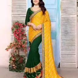 saree mall Women Striped Silk Saree-picture-27