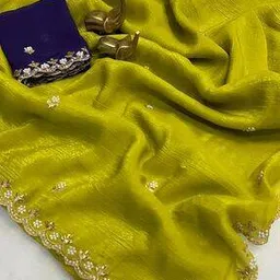 svaraa Women Embroidery Work Silk Saree With Blouse -picture-38