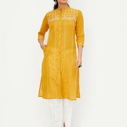 max Women Embroidered Straight Kurta-picture-20