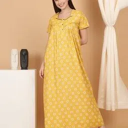 sweet dreams Women Printed Cotton Nighti-picture-24