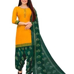 satrani Floral Print Unstitched Dress Material-picture-15
