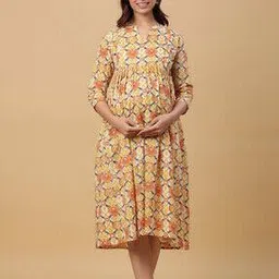 crafiqa Women Floral Print Fit & Flare Dress-picture-16