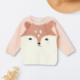 max Girls Fox Fuzzy Sweater image 1