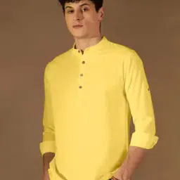 fifth u Men Regular Fit Short Kurta with Mandarin Collar-picture-25